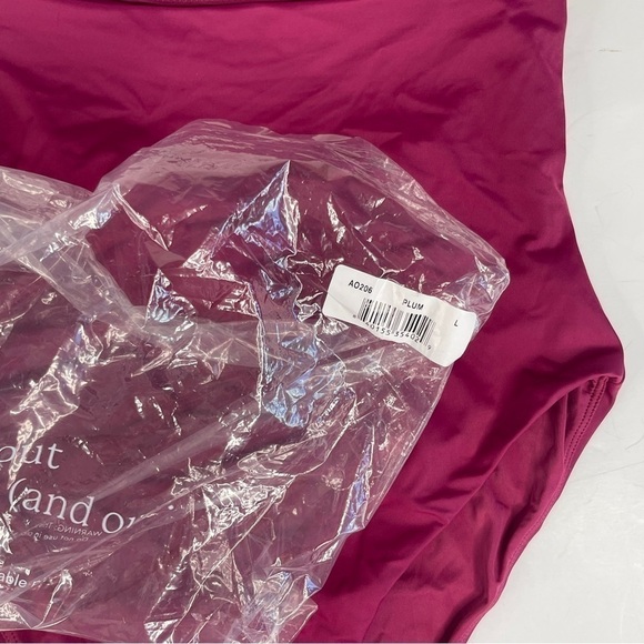 Andie Swim Lagos One Piece Swimsuit Plum Large NWT - Picture 9 of 12